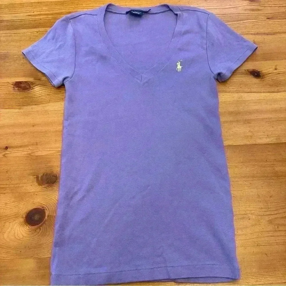 Polo Ralph Lauren v neck T-shirt women M - Picture 3 of 5